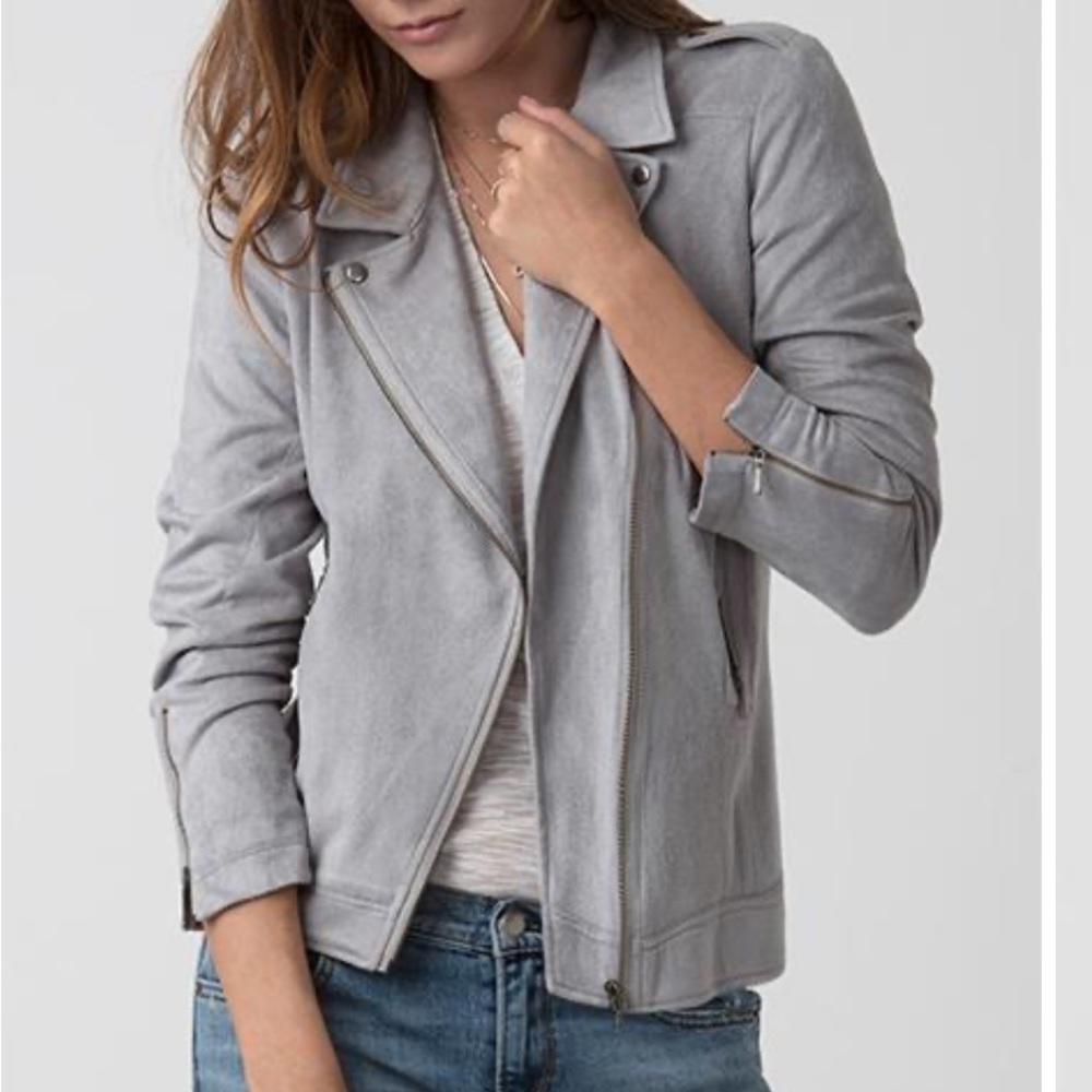 ASTARS Sierra Vegan Heather Grey Moto Jacket